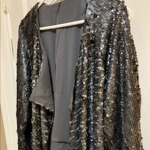 GORGEOUS! Free People Sequin Open Jacket/Cardigan